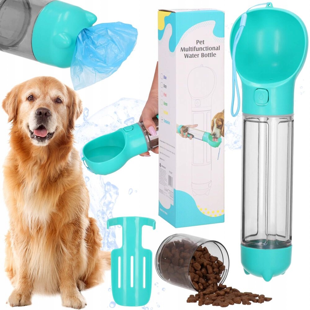 Levně Cestovní láhev pro psy 4v1 500 ml Springos PA0297