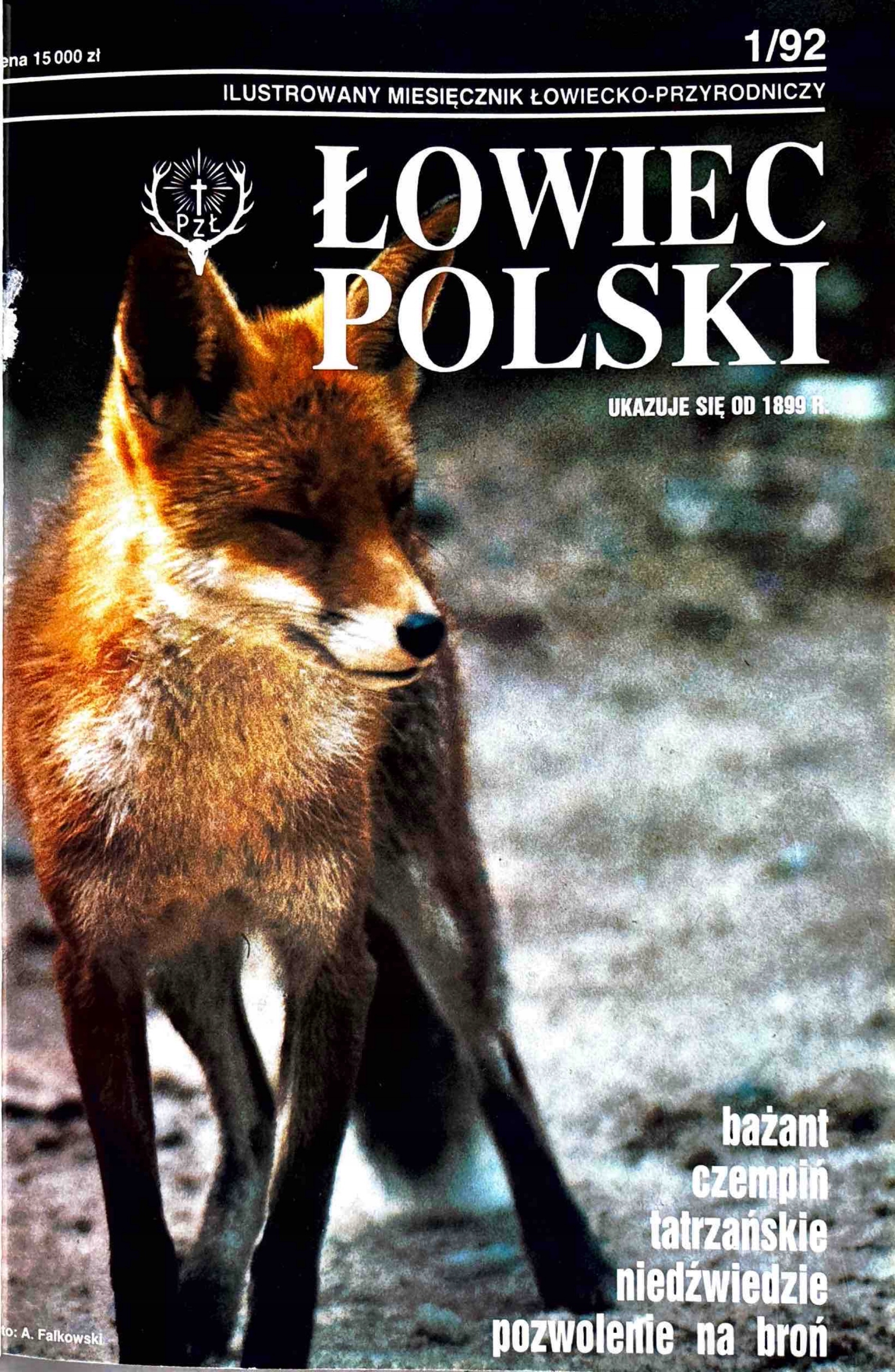 ŁOWIEC POLSKI ROCZNIK 1992 W OPRAWIE INTROLIGATORSKIEJ