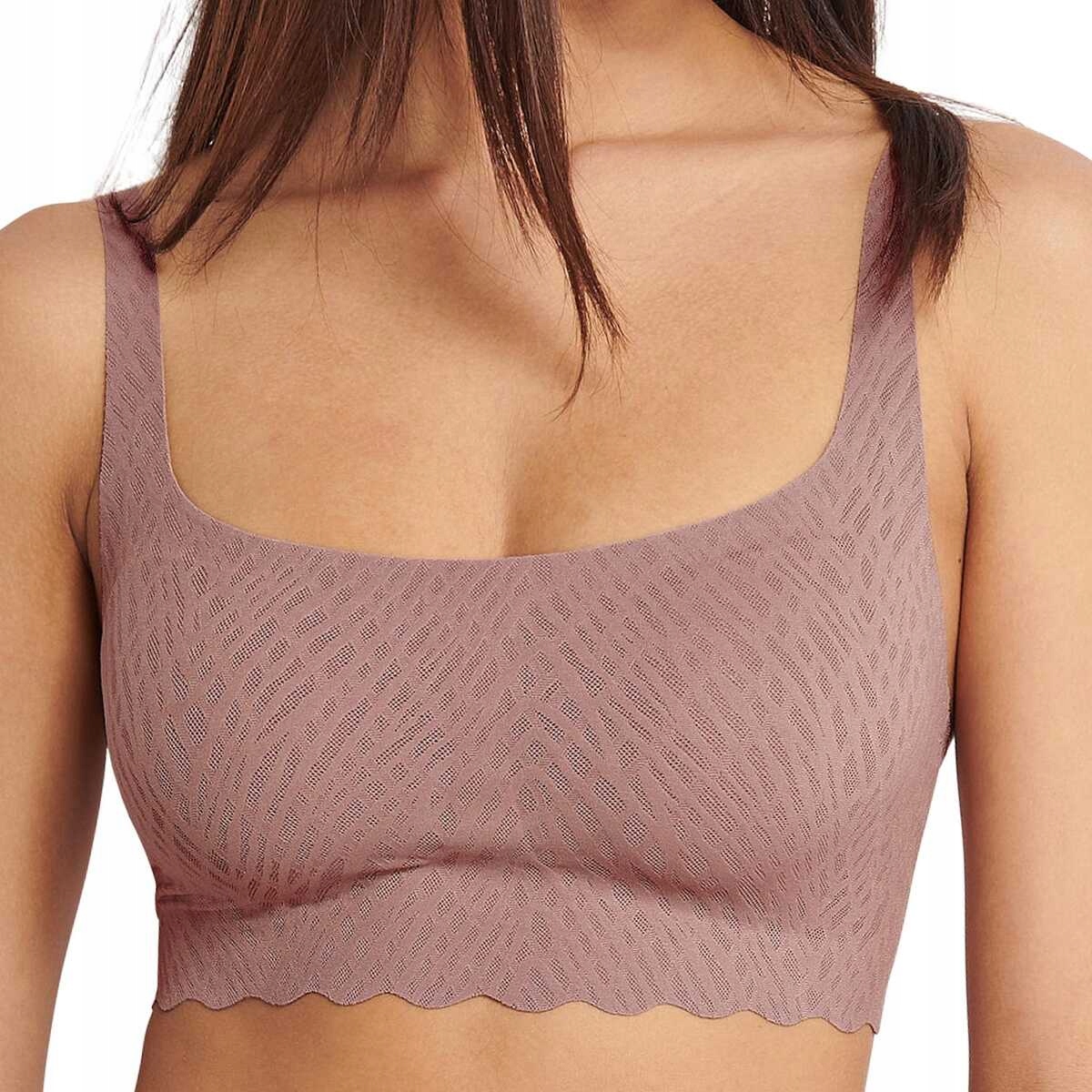 Sloggi Top podprsenka Zero Feel Bliss špinavě růžová S