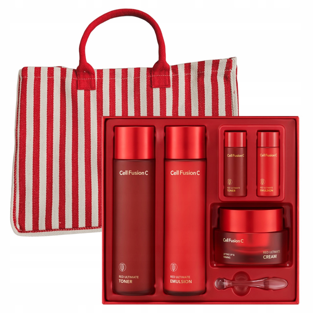Cell Fusion C Red Ultimate Skin Care Set zestaw ujędrniający torba