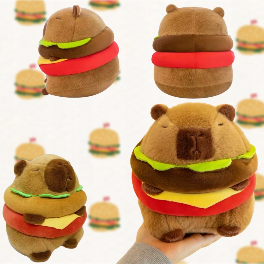 KAPIBARA BURGER PLUSZOWA SŁODKA ZABAWKA MIĘKKA PODUSZKA DLA DZIECKA PREZENT