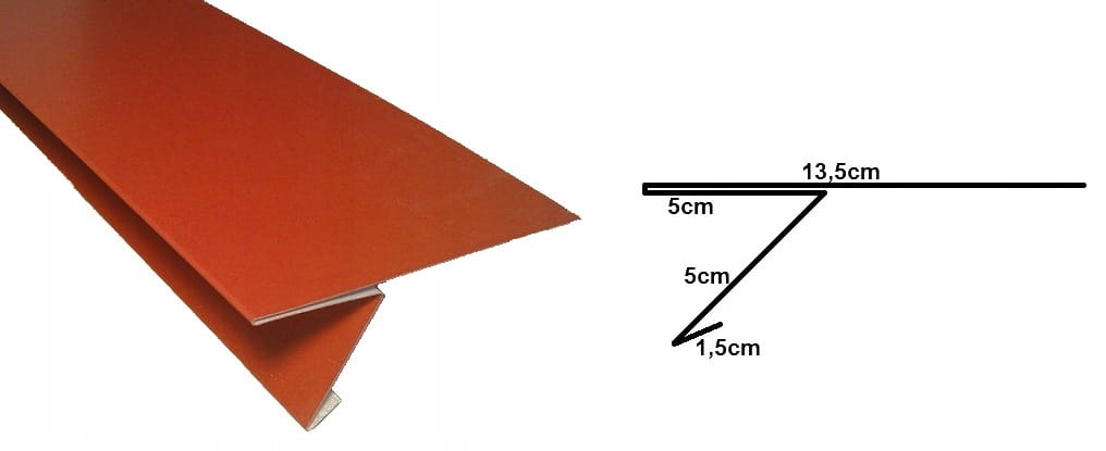 Pas nadrynnowy pod blachę na rąbek - 0011 stal