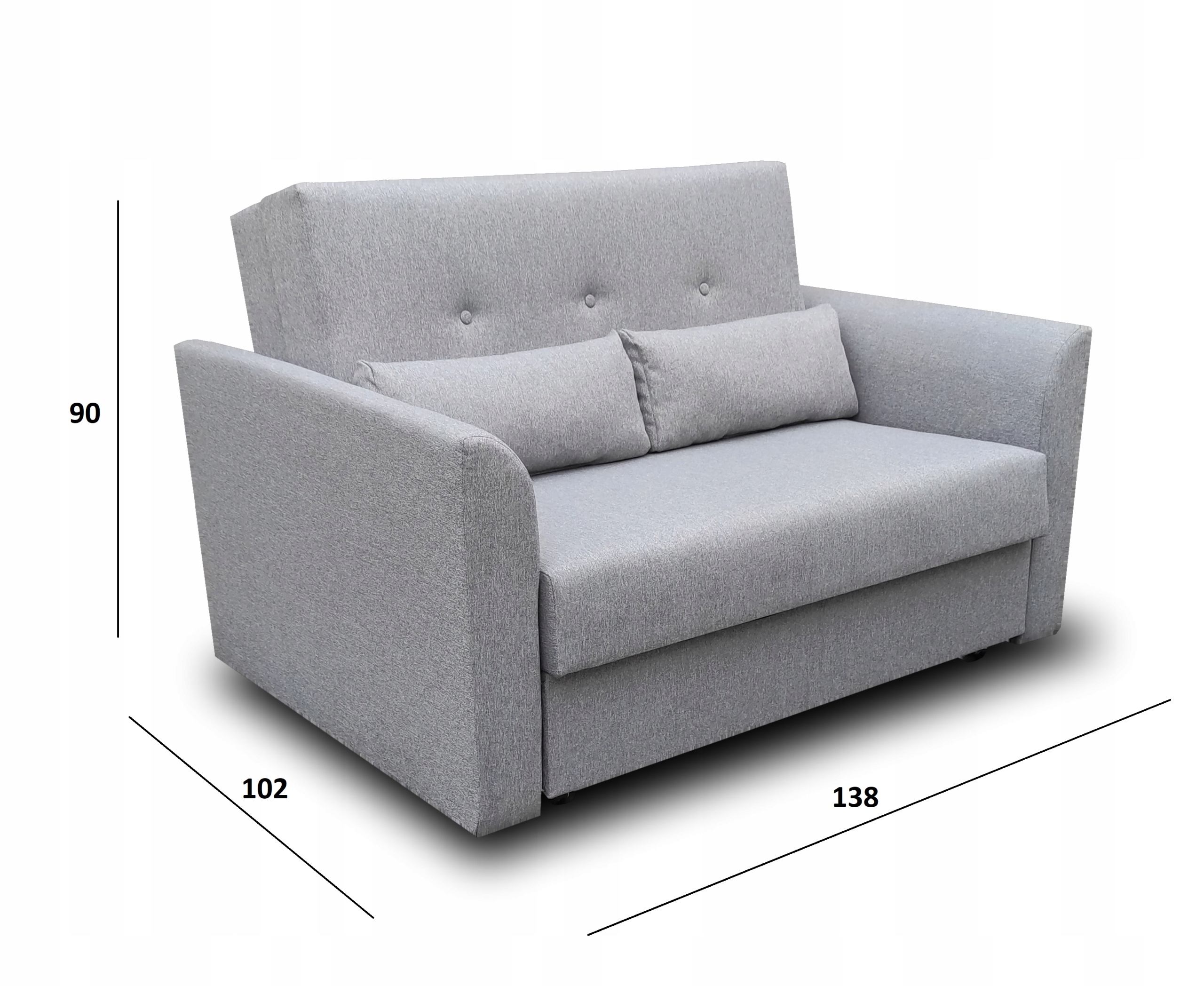Wersalka sofa MINI II 22 rozkładana z pojemnikiem EAN (GTIN) 5905090122135