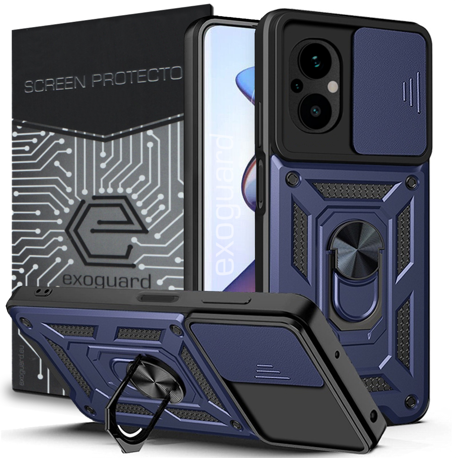 

Etui Pancerne Case Cover+szkło do Xiaomi Poco M5