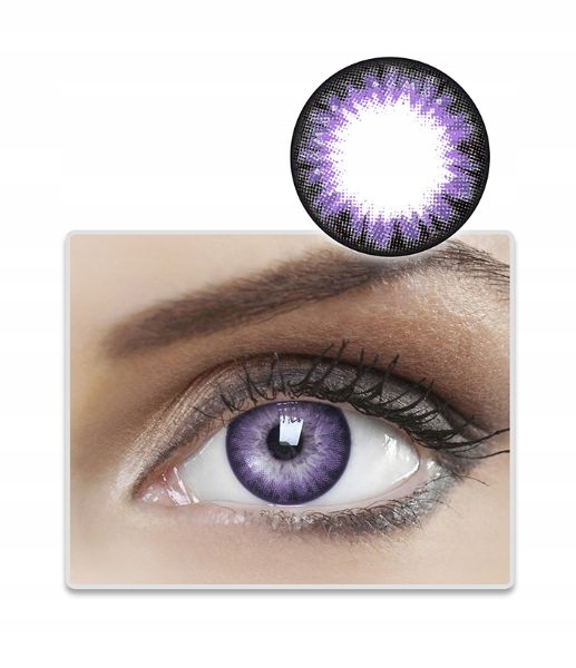 

Kolorowe soczewki kontaktowe Foxy Violet 15 BioAir