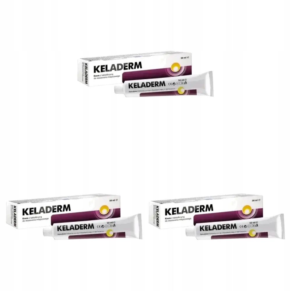 3x Keladerm, krem z laktoferyną, 50 ml