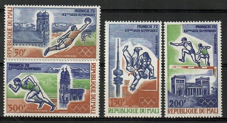 Mali 1972 Mi 316-319 Czyste **