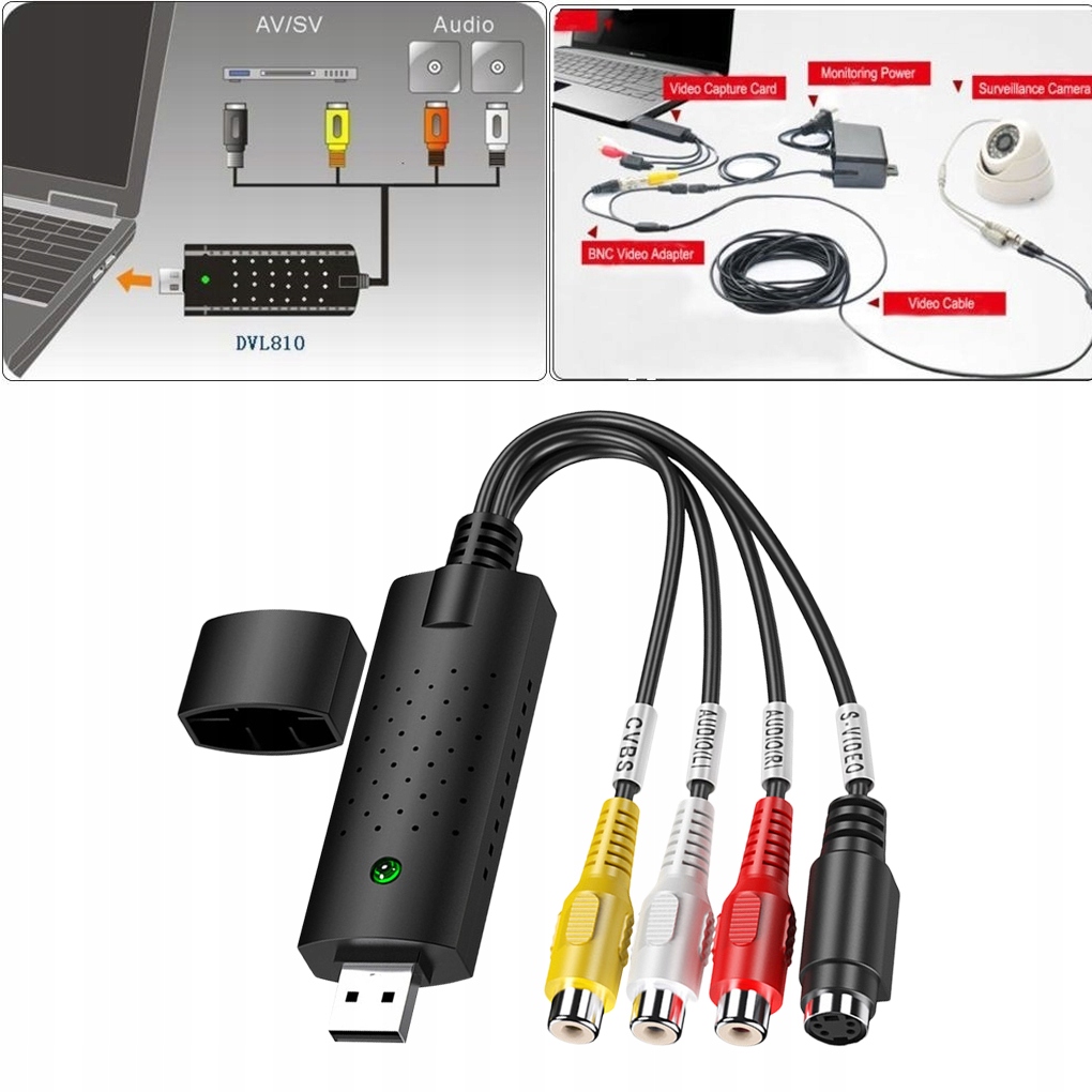 USB 2.0 Easy Cap Video TV DVD VHS DVR Karta Kod producenta 215hgfu