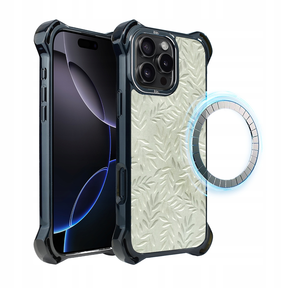 Pouzdro pro iPhone 16 Pro Ibizu DropGuard Ultra s MagSafe, olivová stopa