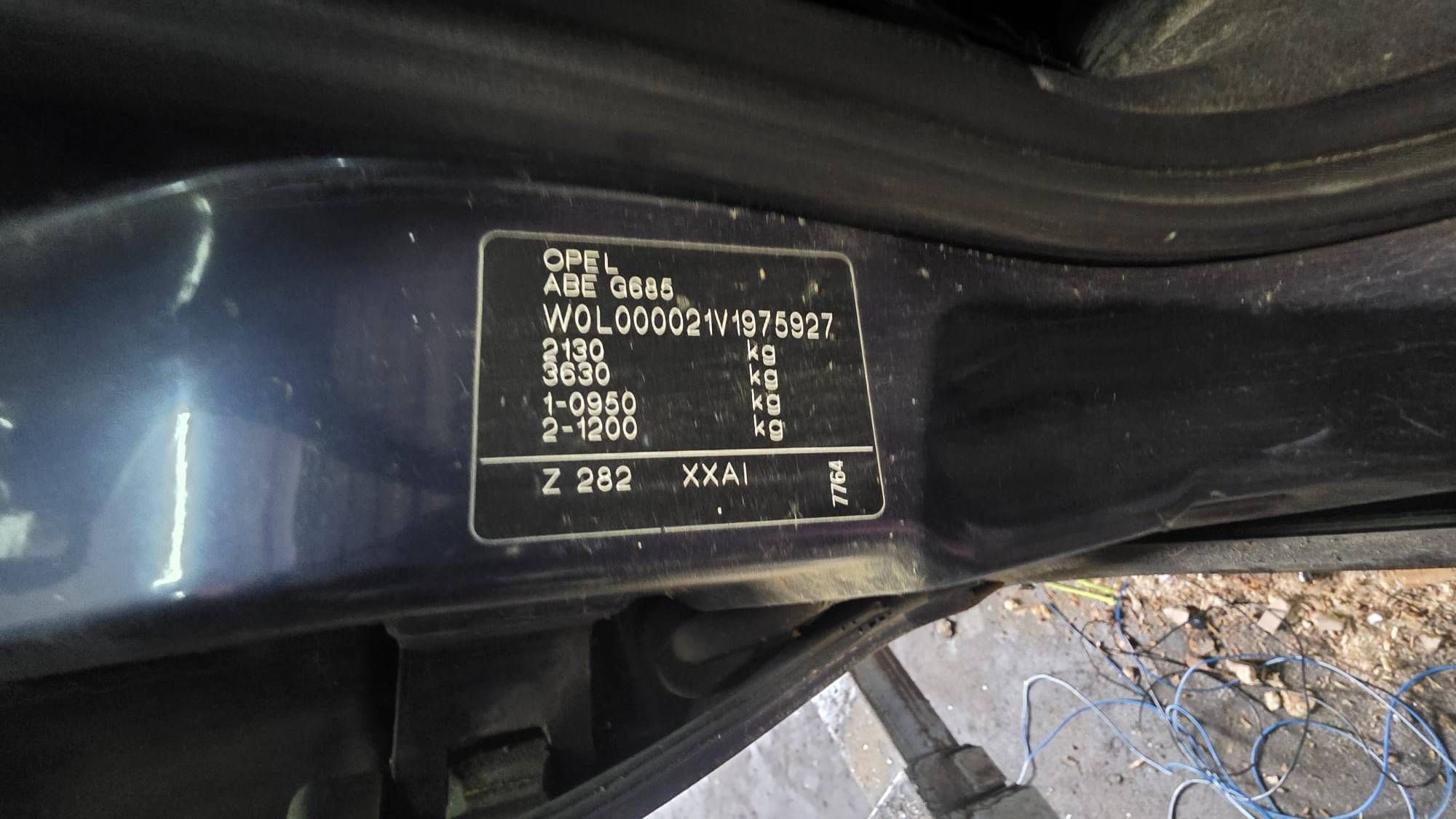 OPEL OMEGA B 2.0 8V FRONTERA A engine petrol X20SE