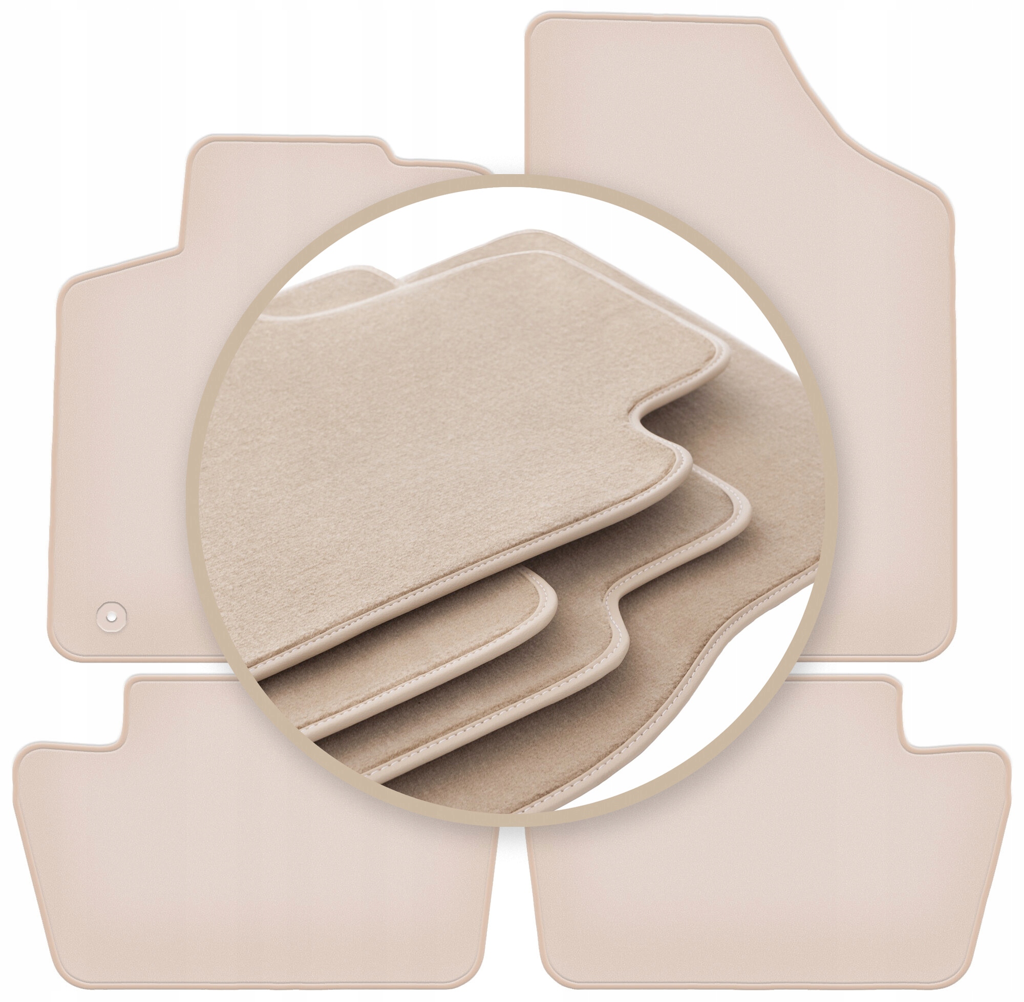 Velúrové koberčeky 10 mm Premium pre: Citroen C4 I kupé, hatchback 2004-2010