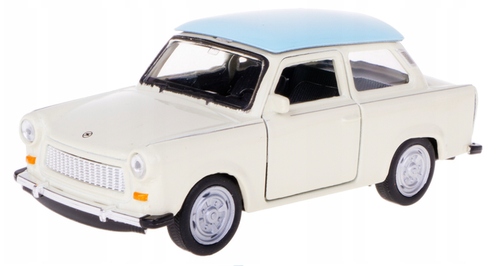 TRABANT 601 KREMOWY METALOWY MODEL 1:34 WELLY