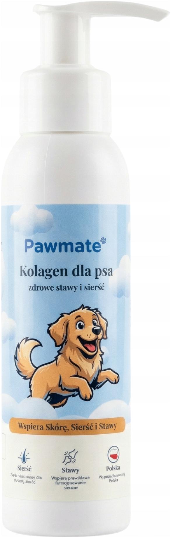 Kolagen Pro Psa Kočku Kyselina Hyaluronová Podporuje Šlachové Kosti Paw Mate 100 ML