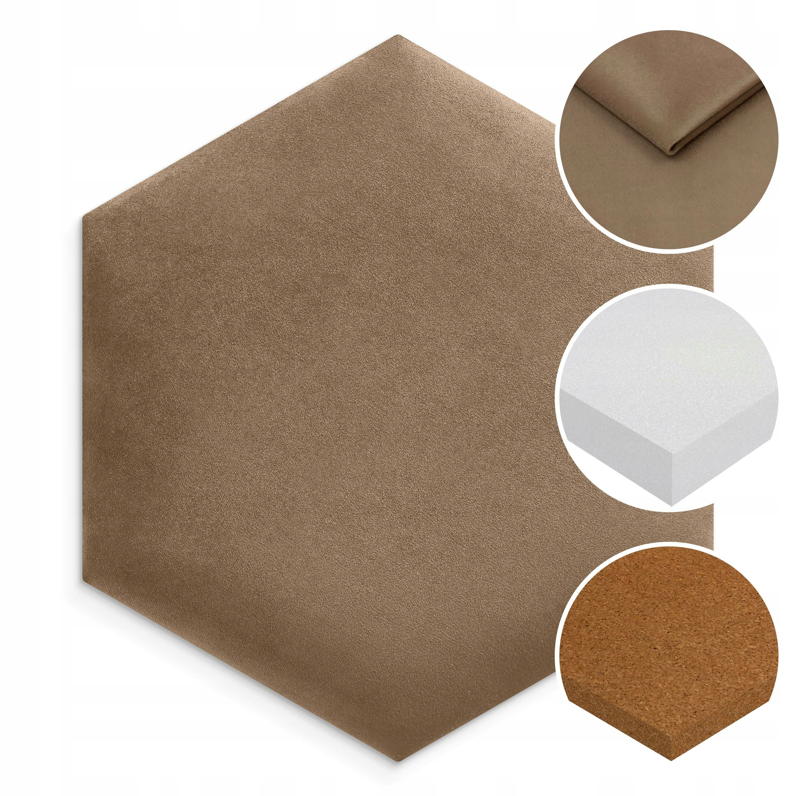 PANELE TAPICEROWANE PLASTER MIODU BEŻOWY 40x35 Stan opakowania oryginalne