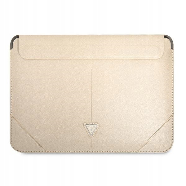 Guess Sleeve 16" Béžová Saffiano Triangle Logo