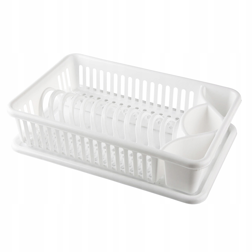 SUSZARKA DO NACZYŃ BIAŁA OCIEKACZ Z PODSTAWKĄ