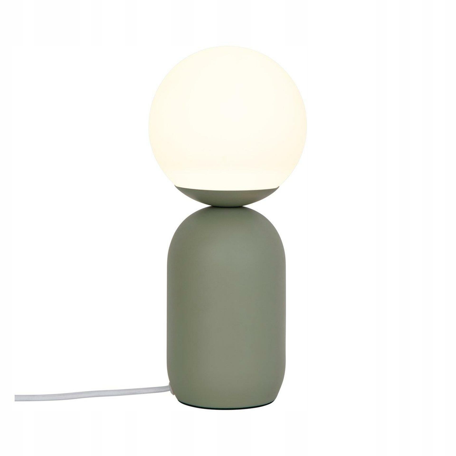 Nordlux Notti stolná lampa zelená, E14, ručne fúkané sklo, 34,5 cm