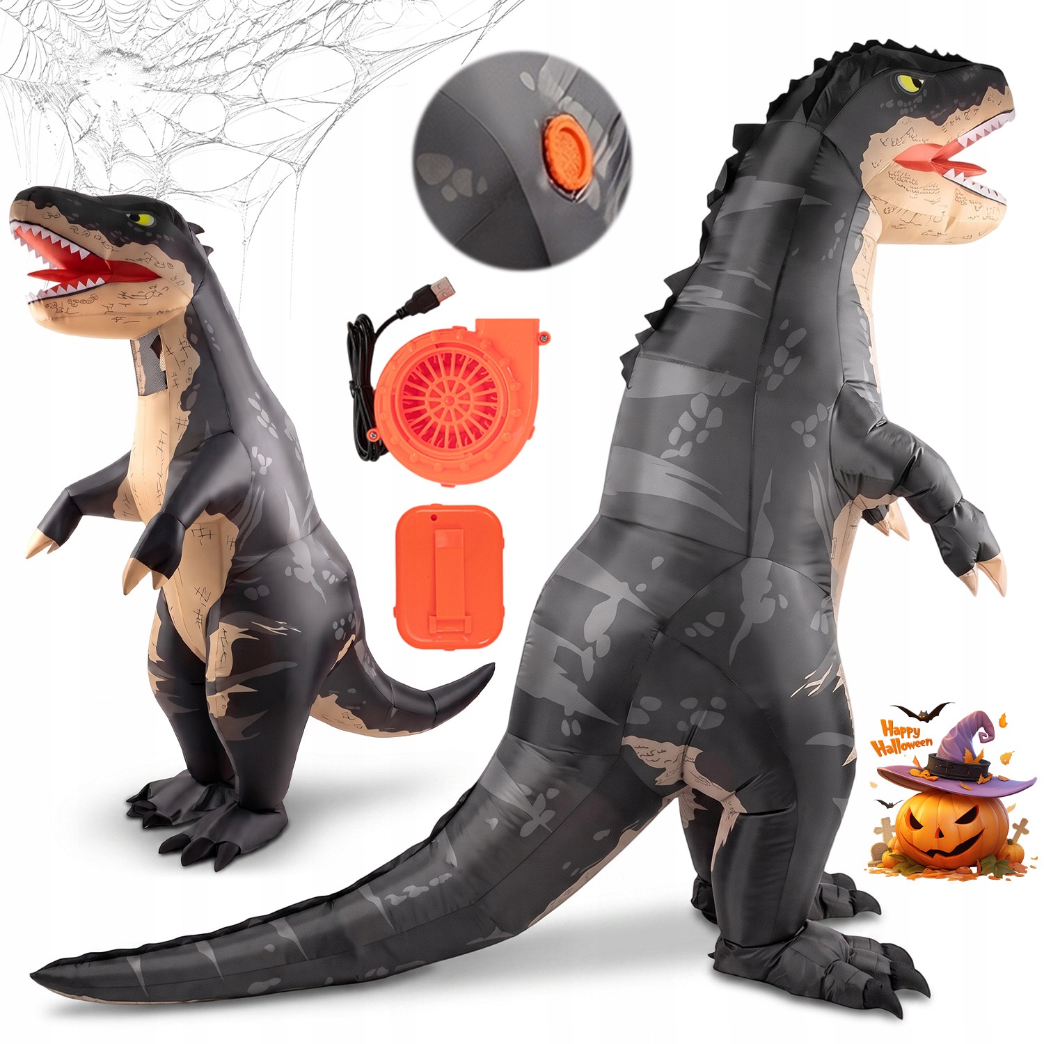 Nafukovací Převlek Kostým Dinosaurus T-rex Jezdec Velikost Pro Dospělé