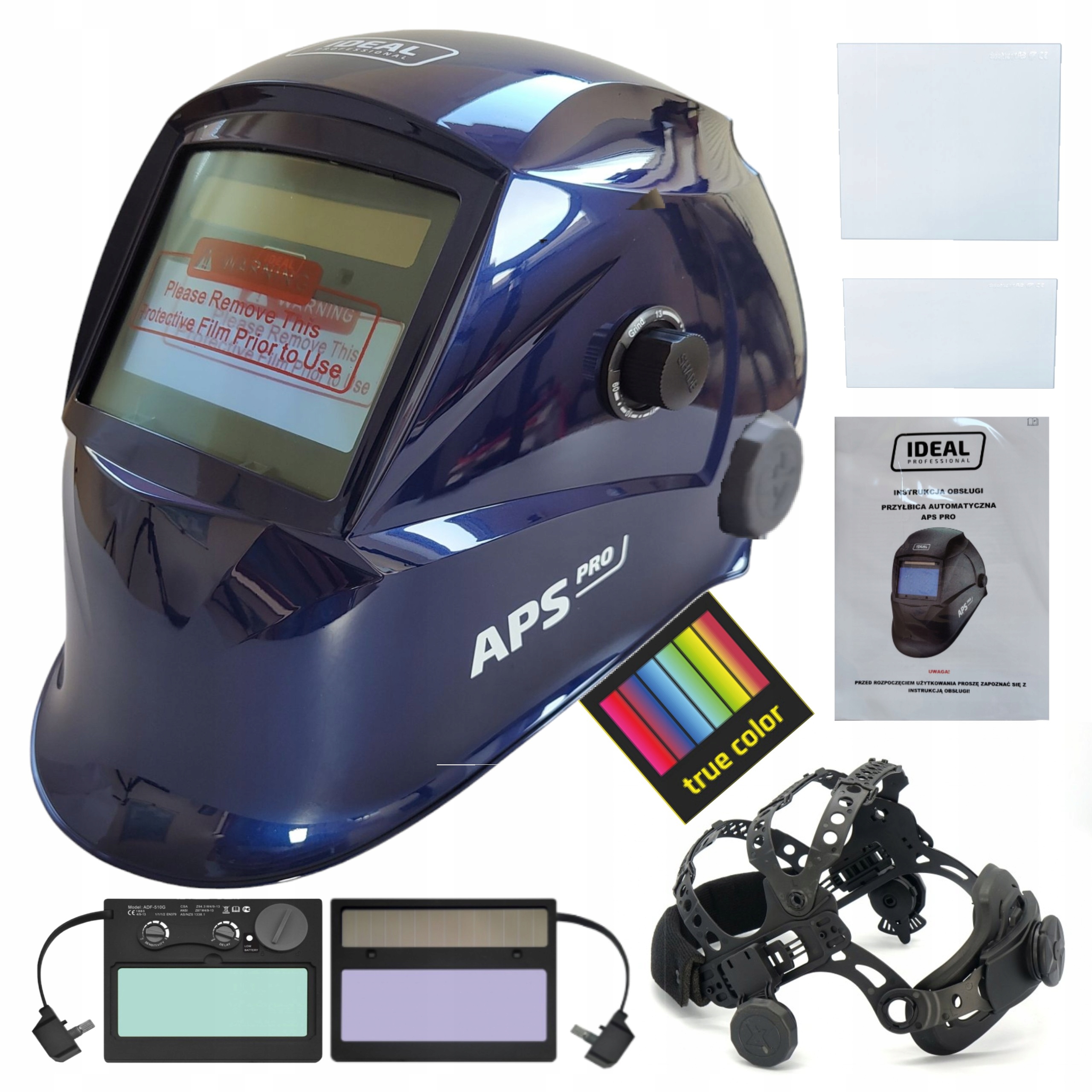 Przyłbica Spawalnicza Samościemniająca Maska LCD szybki Nowa Wersja