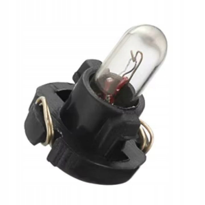 Żarówka Licznika Panelu T4.2 t4 12V 1.2W 4mm/ 10mm Szklana Z Oprawką 1 Szt