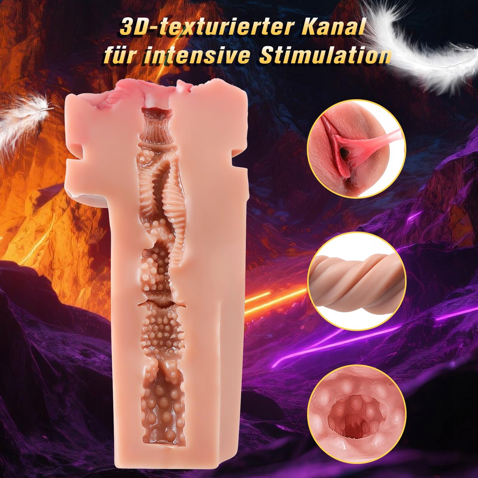 ELECTRIC MASTURBATOR Dla Mężczyzn Z 5 Trybami Ssania i 9 Wibracjami — miniatura 4