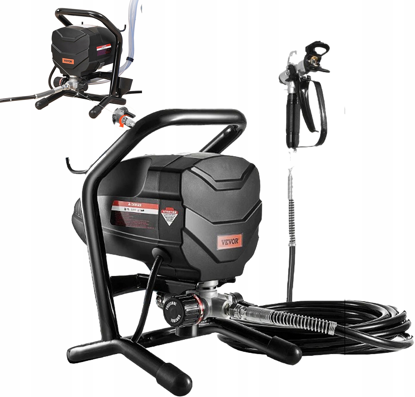 Bezvzduchový malířský agregát 650W 3000PSI s prodlužkou