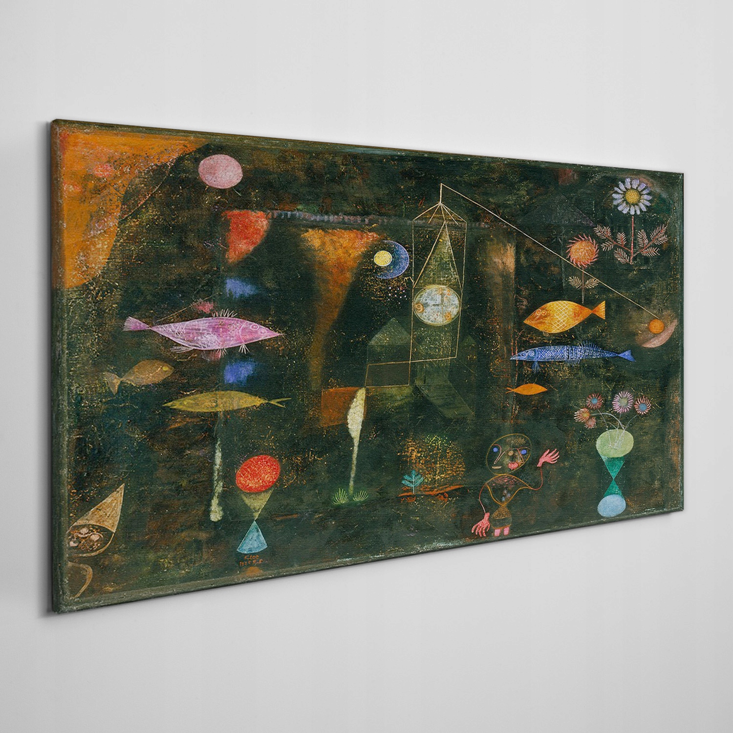 

Obraz na płótnie Ryby magia Paul Klee 140x70 cm