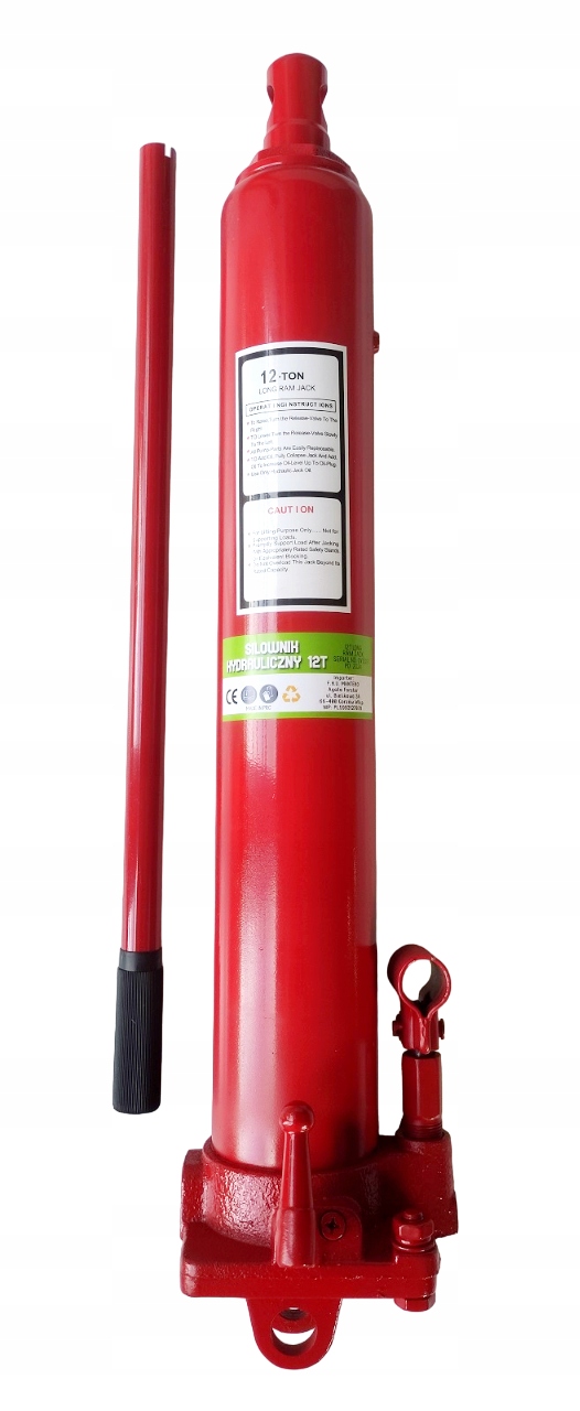 💰 OKAZJA! Siłownik Hydrauliczny 12 TON z Odkręcaną Podstawą. Niezawodna siła podnoszenia.