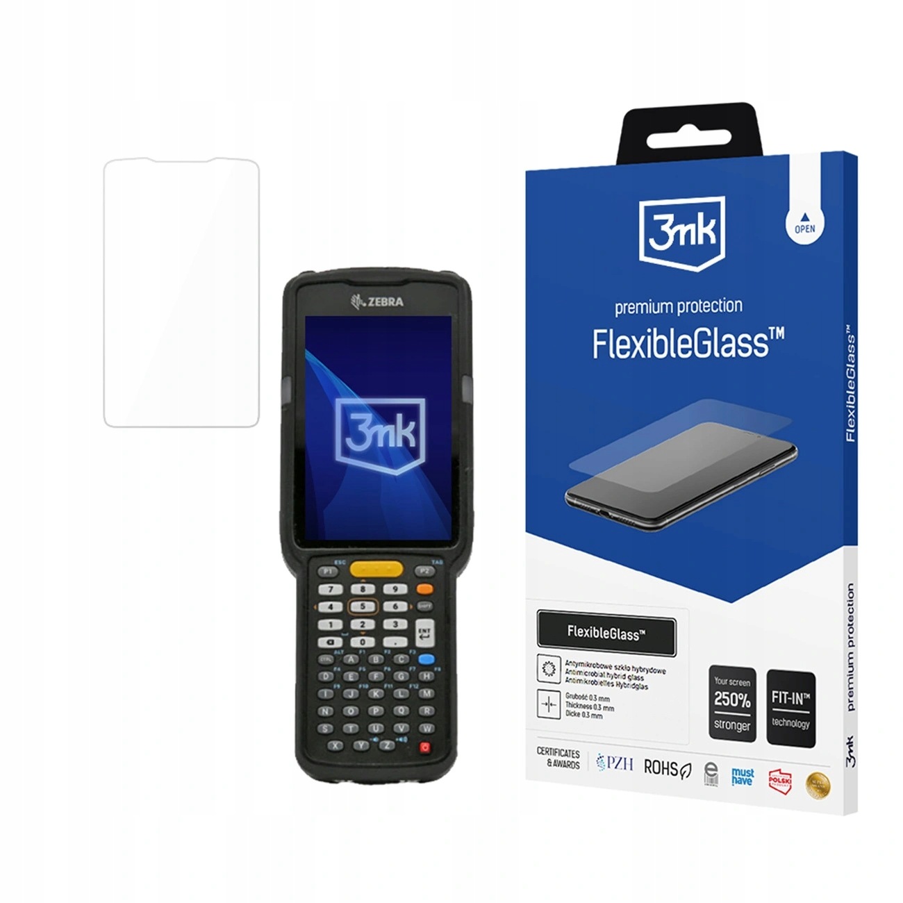 Szkło hybrydowe 3mk FlexibleGlass Zebra MC3300