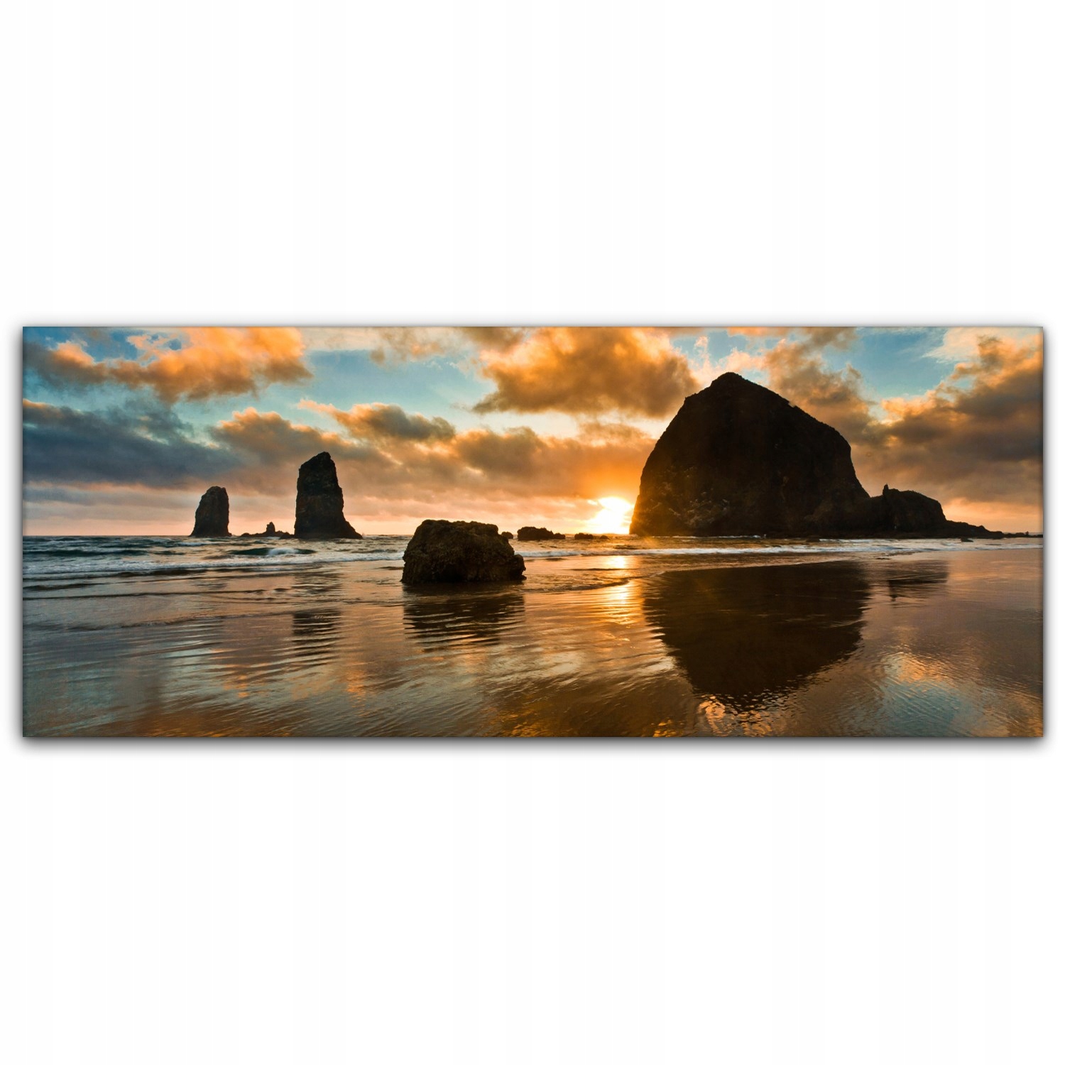 

Obraz Canvas dekoracja 125x50 Morze Zachód Słońca