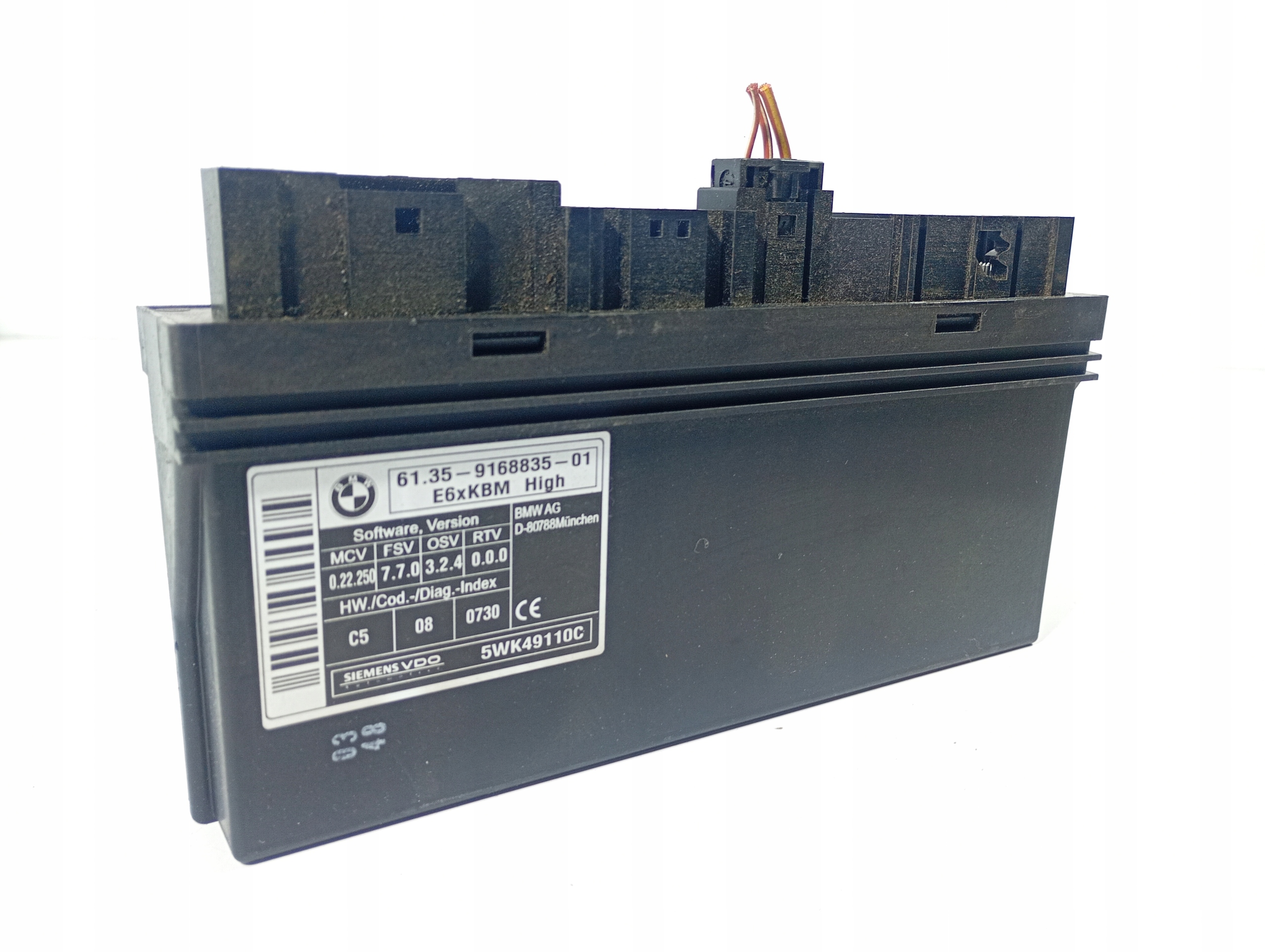 control unit comfort control unit OE 5WK49110C BMW E60 04-10