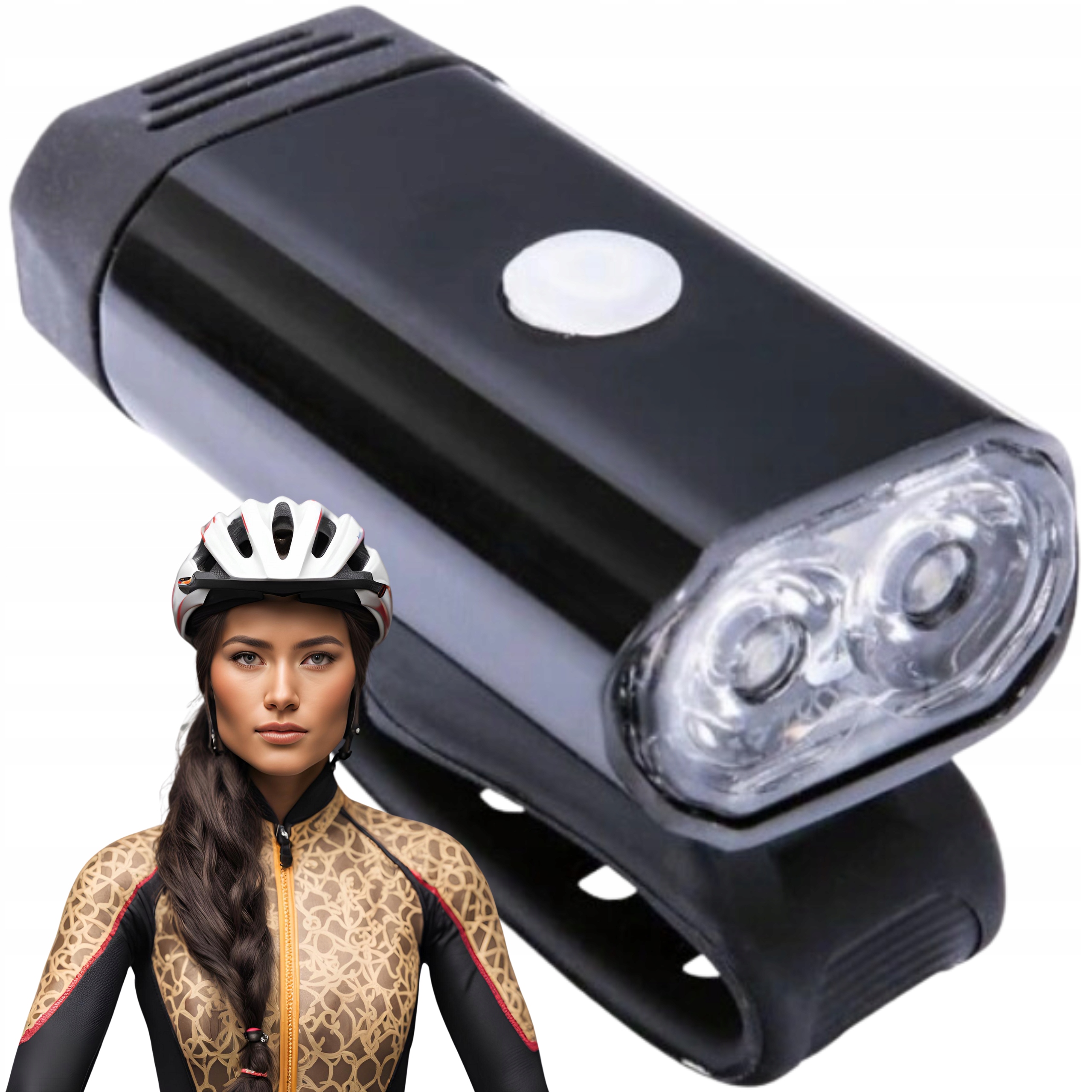 Výkonná Usb cyklistická lampa 5W 1050mAh 400 lm – voděodolná, Led Xpg, 3 režimy