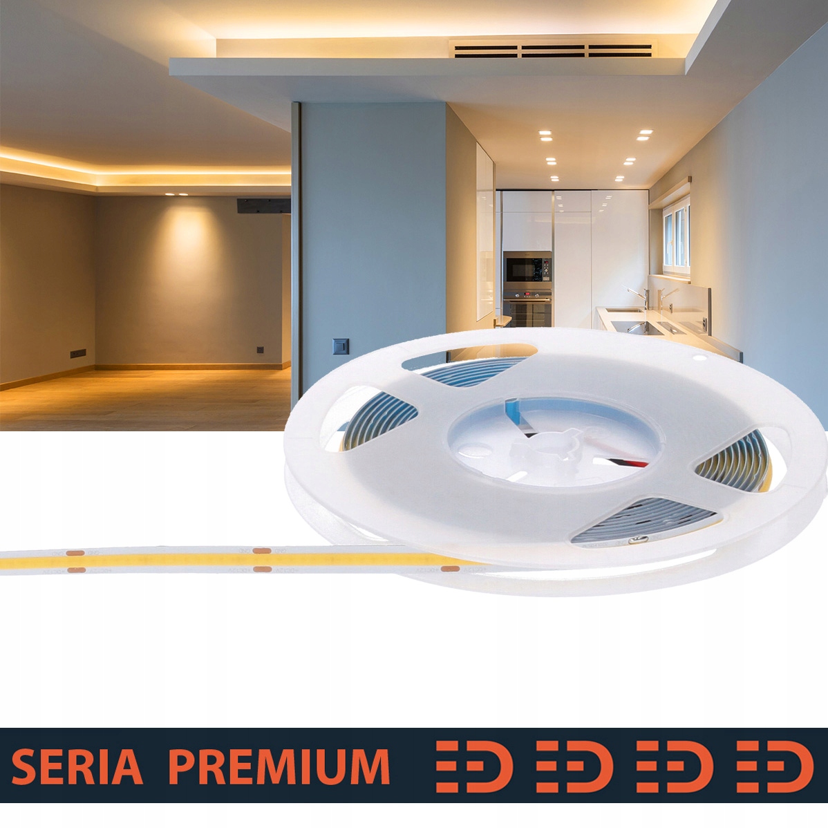 Led pásik CRI90|Teplá biela|12V|528 LED/m|1200lm/m|1mb|3 roky záruka