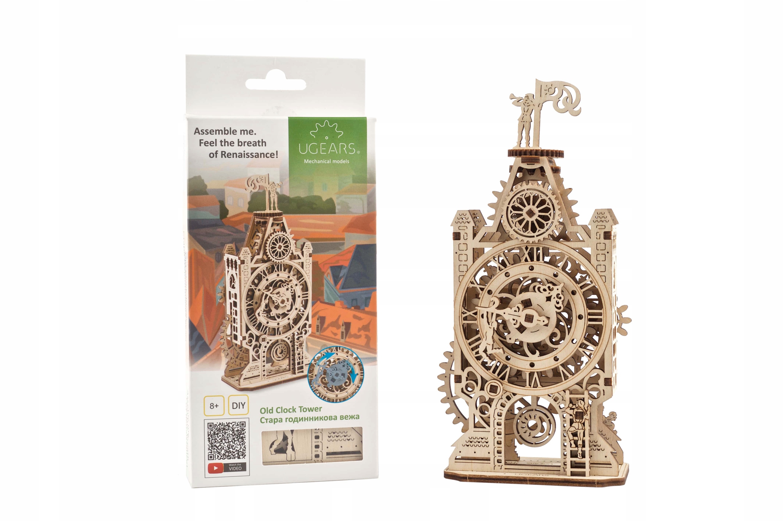 

Wieża zegarowa model Diy Ugears