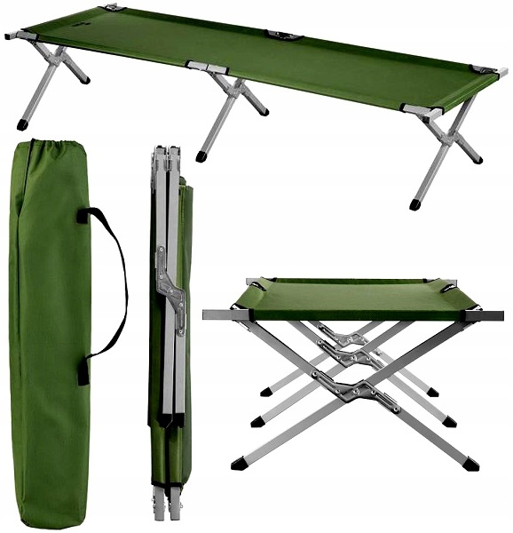 Kanadská skládací polní postel Nils Camp Silná vojenská 200 cm