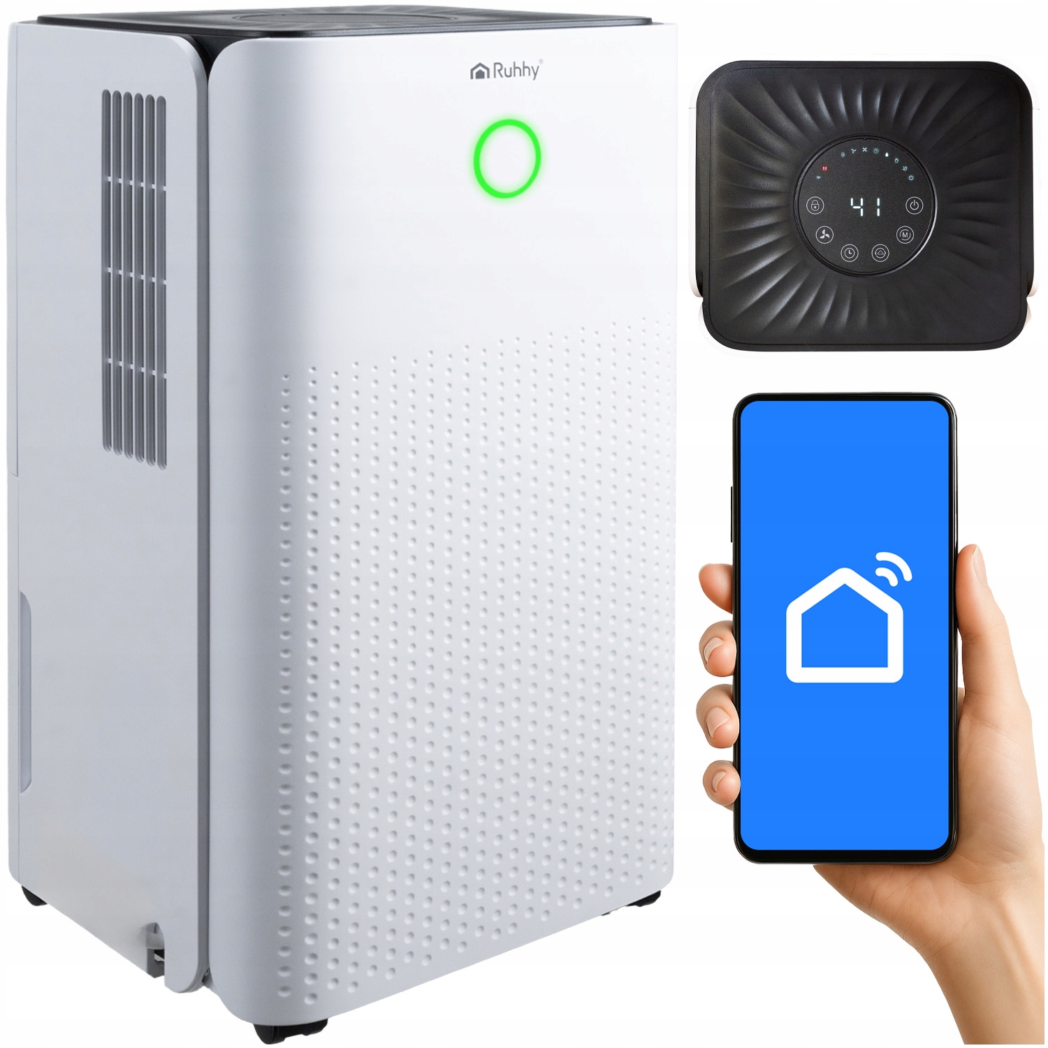 Odvlhčovač vzduchu Výkonný pohlcovač 12L/24h Higrostat WiFi Timer