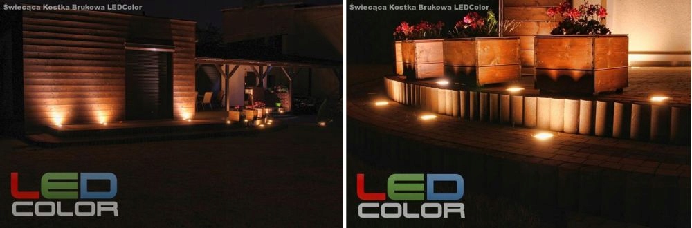 16x Świecąca Kostka Brukowa LED Rocdeco 15x15 RGB Szerokość produktu 15 cm