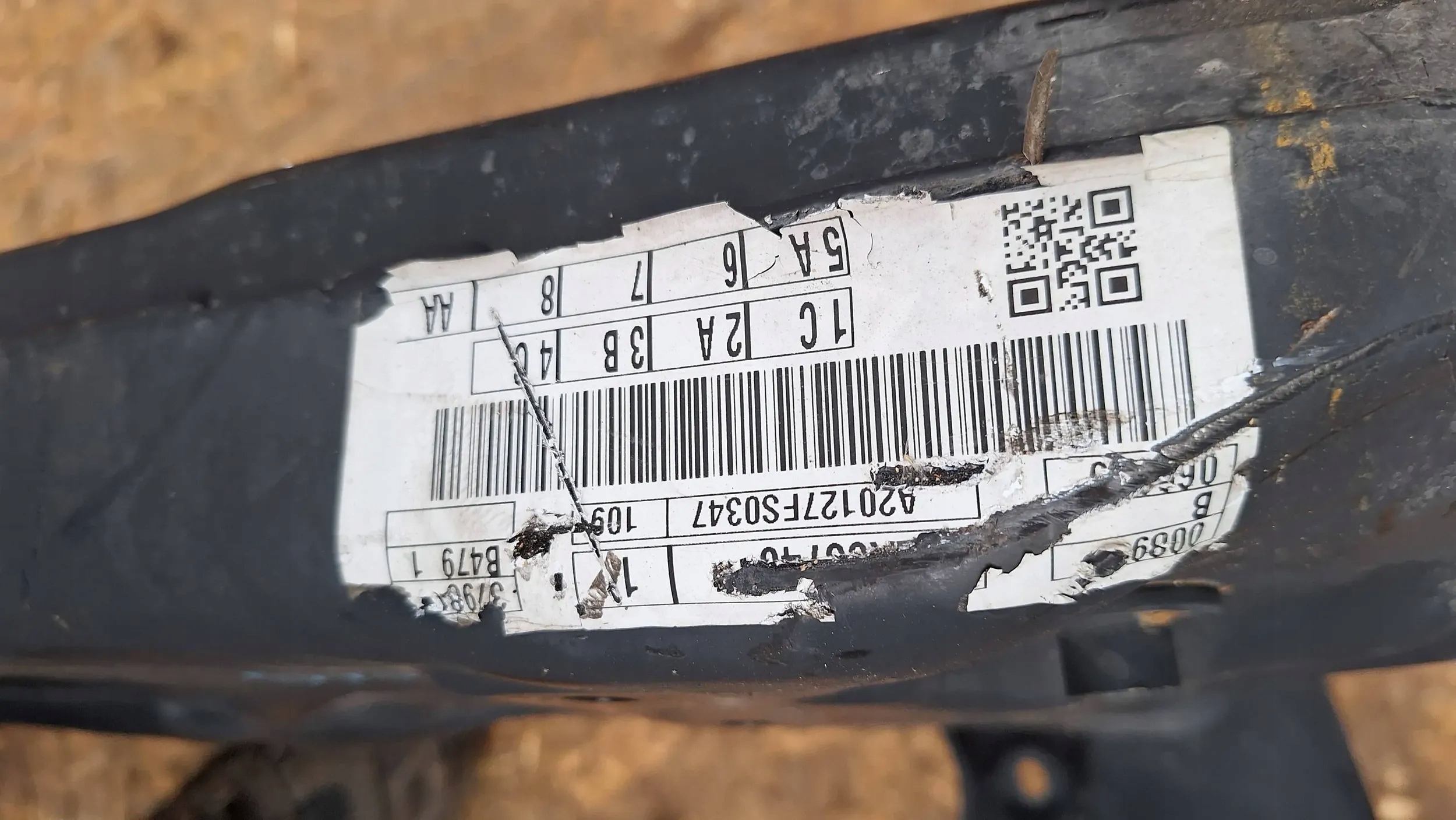 axle beam subframe axle beam front H1BC-5019-AD FORD FIESTA MK8