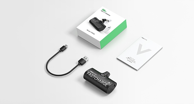 Powerbank VEEKTOMX 5000 mAh czarny Szerokość produktu 7.8 cm