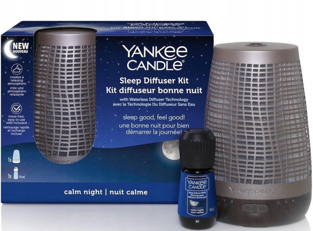 Dyfuzor Elektryczny YANKEE CANDLE Sleep Diffuser Kit z Olejkiem Calm Night EAN (GTIN) 5038581105871