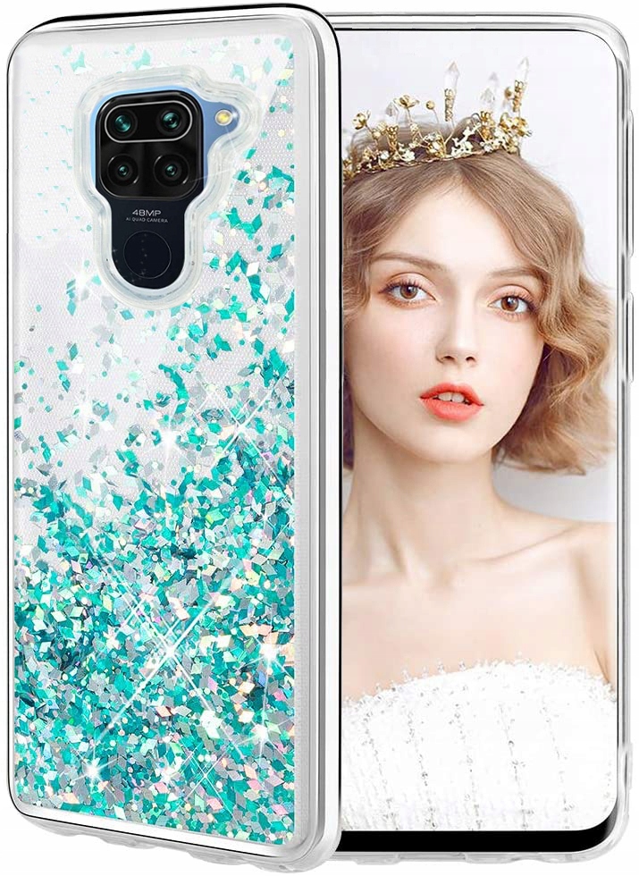 

Etui Liquid Brokat + Szkło do Xiaomi Redmi Note 9