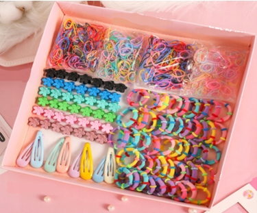 ZESTAW GUMEK I SPINEK DO WŁOSÓW DUŻY