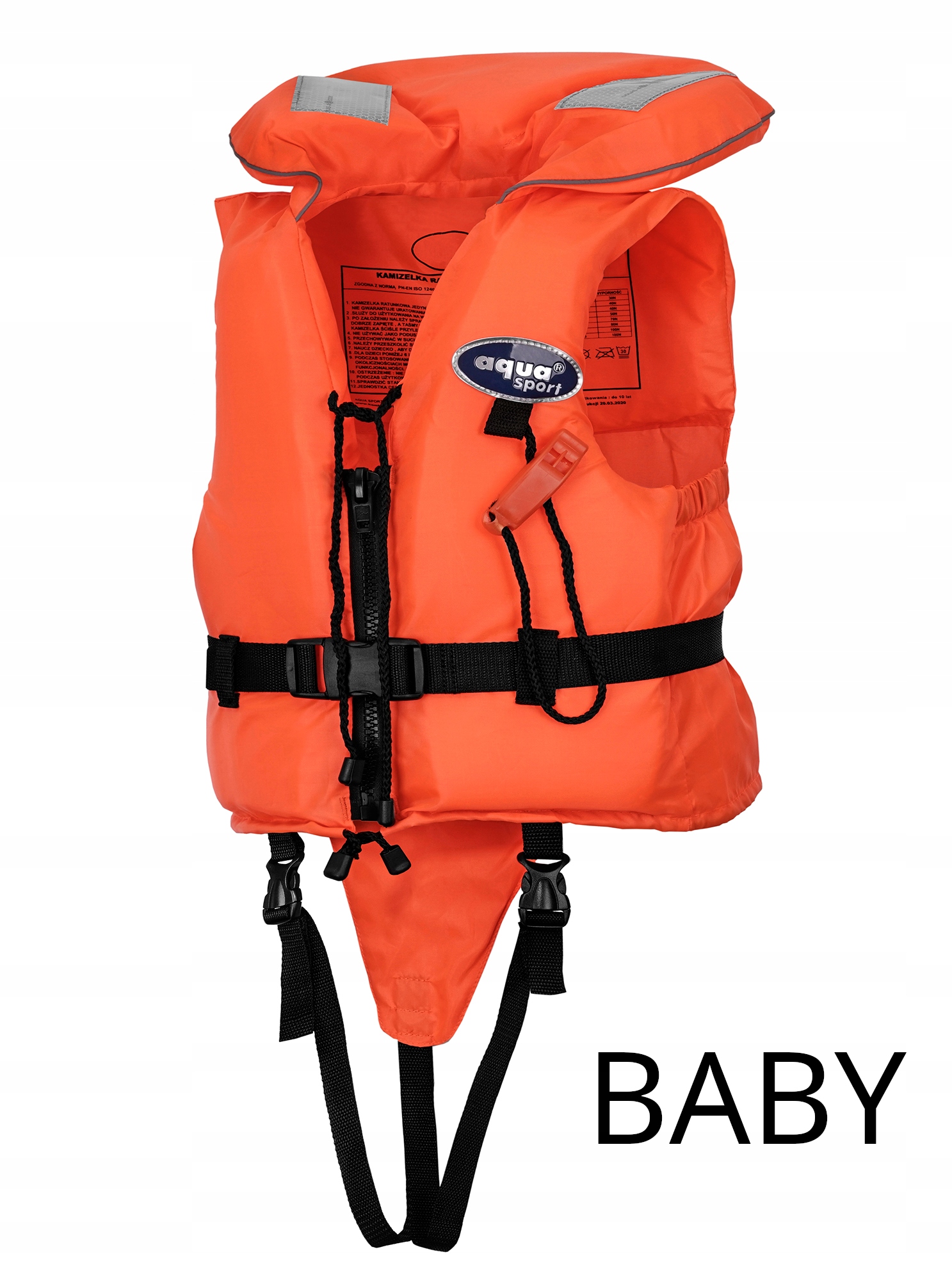 Záchranná vesta pro dítě 100N Baby 0-15 kg Kapok Ce! zip píšťalka