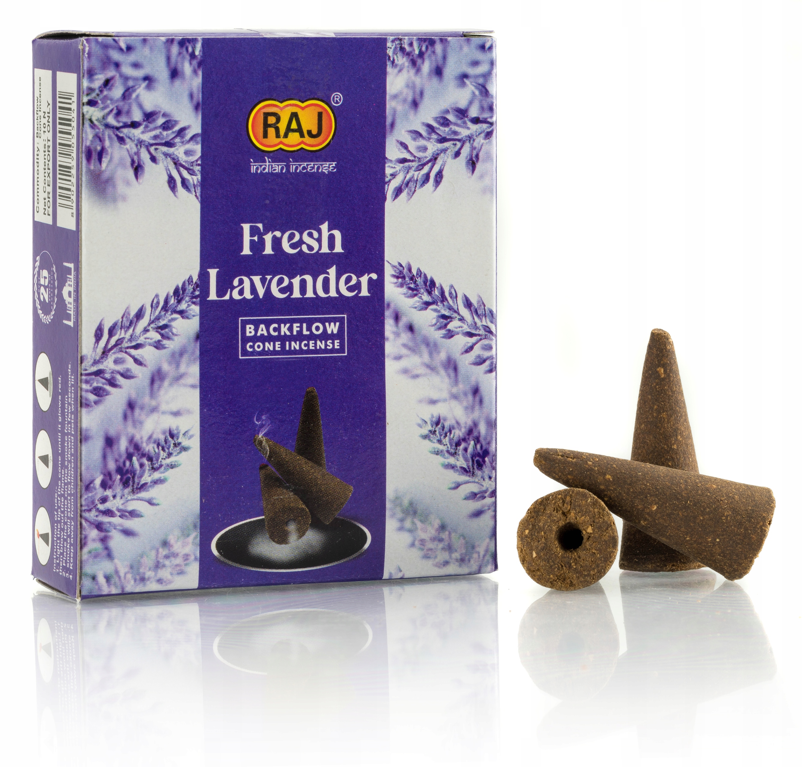 Kadzidełka Raj Backflow stożkowe Raj - Lawenda