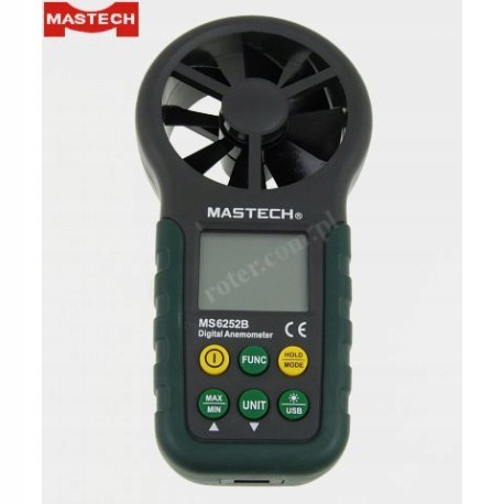Miernik TERMOANEMOMETR MS6252B Wilgotność temp.