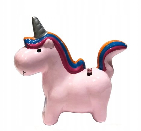 Ciggy Bank Stnux Ceramic Unicorn Pink