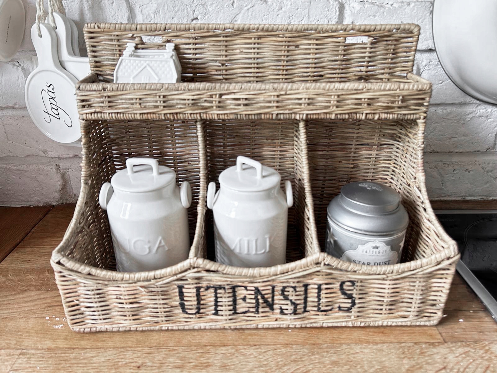 Ratanový Kontajner Hampton "Utensils" na Kuchynské Náradie Príbory Ratan
