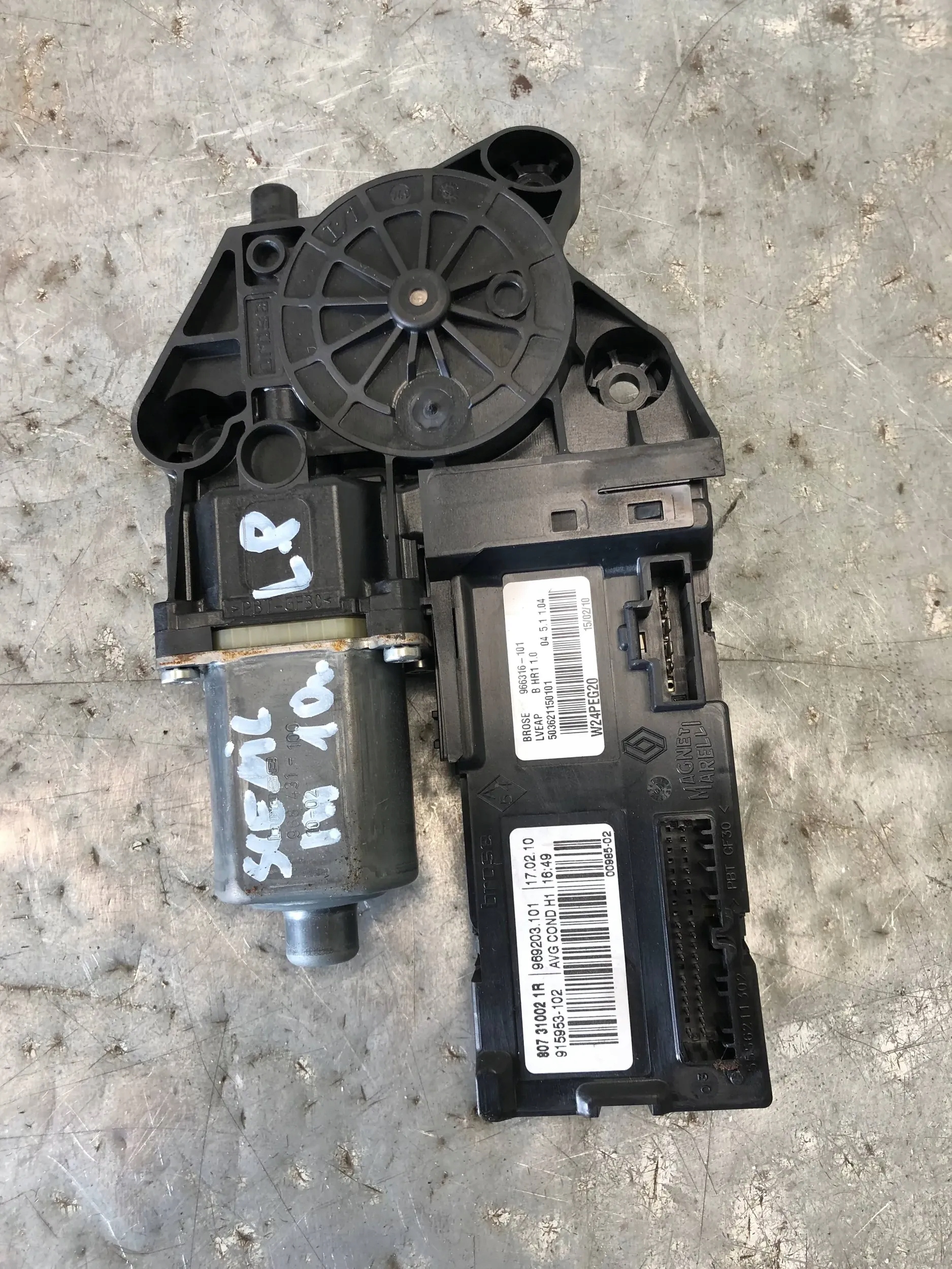 mini motor windows left front RENAULT SCENIC III 807310021R