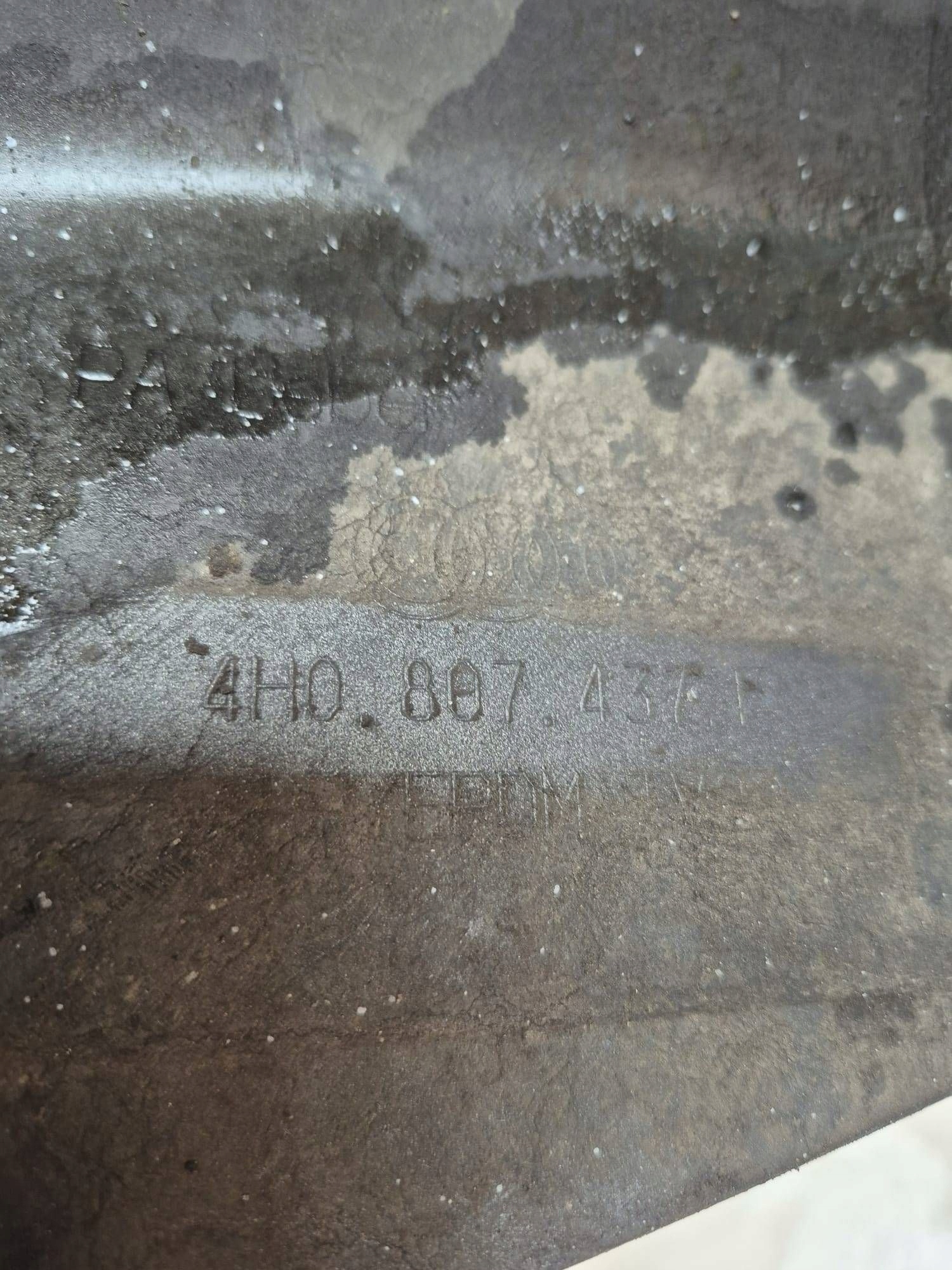 AUDI A8 D4 LIFT 13-17 bumper front front washer PDC 4H0807437F