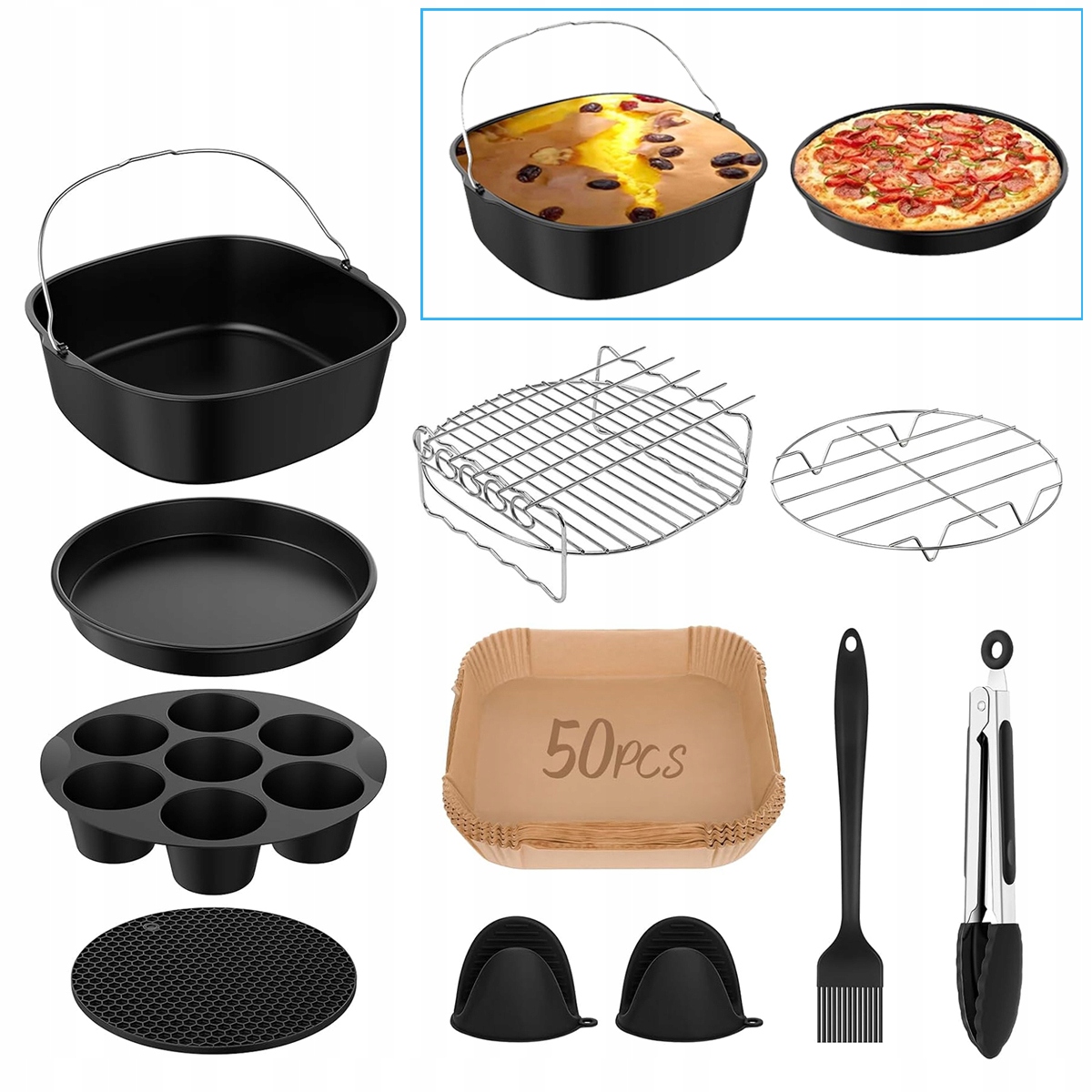 Akcesoria Do Frytkownicy Air Fryer Zestaw 11 Elementy z Ninja AF180EU